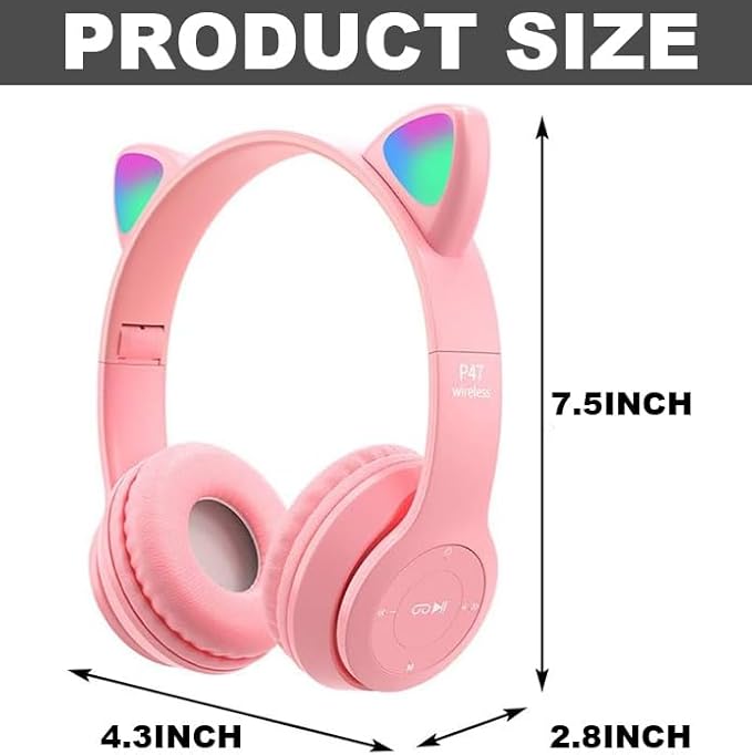 Upgraded Hybrid Noise Cancelling Headphones Over Ear with Transparent Modes Wireless Bluetooth with Mic Soft-Earpads Hi-Fi Audio Deep Bass Comfortable Fit Long Playtime for Home Office Travel Pink