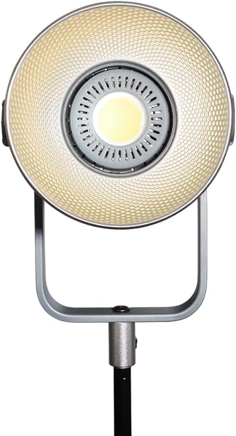 300W Bi-Color LED Spotlight-2700K-6500K Adjustable CRI 96,DMX/App Control,Led Video Light Bowens Mount for Photography/Videography/YouTube/TikTok Content Creation & Live Streaming (Silver)