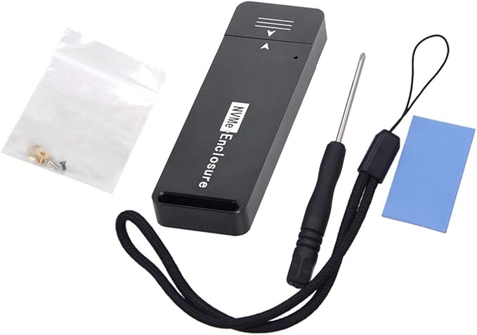 Xiwai USB 3.1 Gen2 10Gbps to NVME PCI-E M-Key Solid State Drive External Enclosure 2230/2242mm