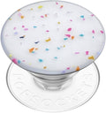 PopSockets Adhesive Phone Grip, Holder, Phone Stand, Rainbow - Circus Regrind White
