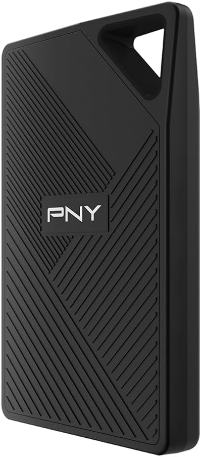 PNY RP60 1TB Portable SSD - Up to 2000MB/s, USB-C, USB 3.2 Gen2x2 - Rugged, IP65 Rated, Water/Dust/Drop Resistant - External Solid-State Drive - PSD0CS3060-1TB-RBA