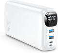OHOVIV Portable Charger 50000mAh Power Bank - 22.5W Fast Charging External Battery Pack,USB-C Portable Phone Charger for iPhone 17/16/15/14/13 Pro Android Samsung, for Travel Camping Essential-White