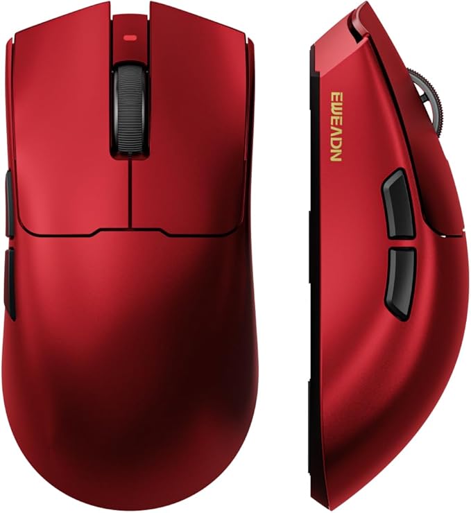 EWEADN S9 Pro Wireless Gaming Mouse, 59g Ergonomic Computer Mouse, 2.4Ghz/Bluetooth/USB-C, 8K Polling Rate, 26000 DPI, PAW3395 Optical Sensor, 250Hrs Battery Life, Programmable for PC/Win/Mac