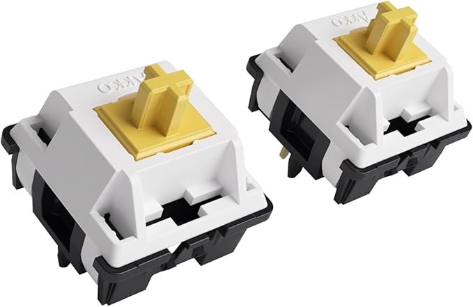 Akko V3 Penguin Tactile Silent Keyboard Switch for Mechanical Gaming Keyboard, 5-Pin 50gf Quiet Pre-Lubed Switches with Standard MX Structure (45pcs)