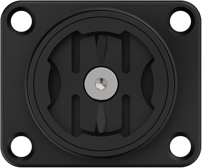 Beeline Moto II 4-Hole AMPS Mount | Securely Attach Motorcycle GPS to Standard AMPS Nav Plates | Motorbike Accessories for Adventure Bikes & Custom Mount Solutions | Adhesive Pad & Quickstart Guide