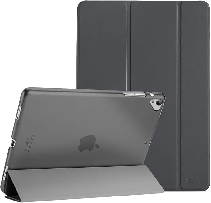 ProCase Smart Case for iPad Pro 12.9 Inch 1st and 2nd Generation (2015 and 2017 Model), Stand Cover Support Auto Sleep/Wake -Grey