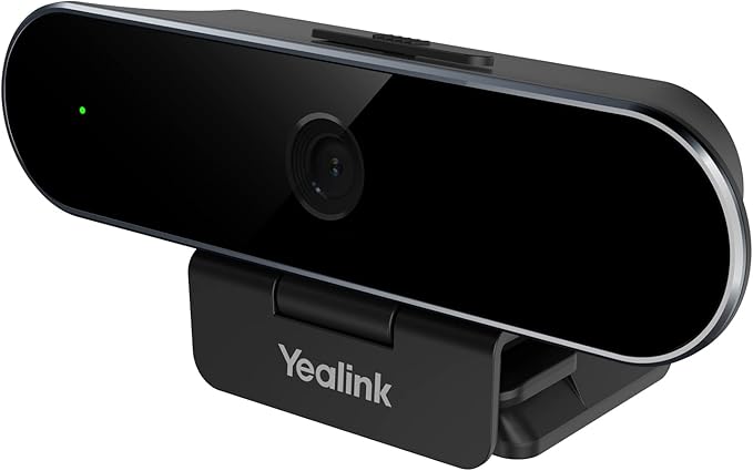 Yealink UVC20 Webcam 1080P Full HD Camera with Microphone Conference Room Camera System with Teams Zoom and Skype for Business Certified Ultra HD Audio and Video with Smart Light Lens Cap for Meeting