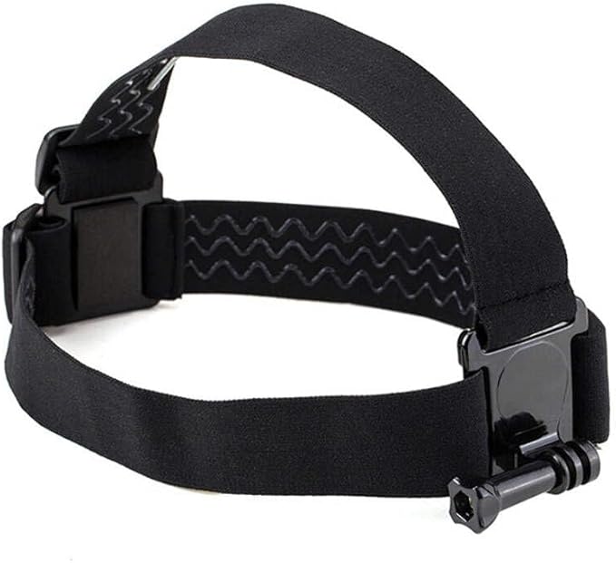 Reflex Camera Head Mount Compatible with GoPro Hero 13/12/11/10/9/8/7/6/5/4/3 & DJI Osmo Action Cameras. Adjustable Head Strap - Perfect GoPro Head Mount