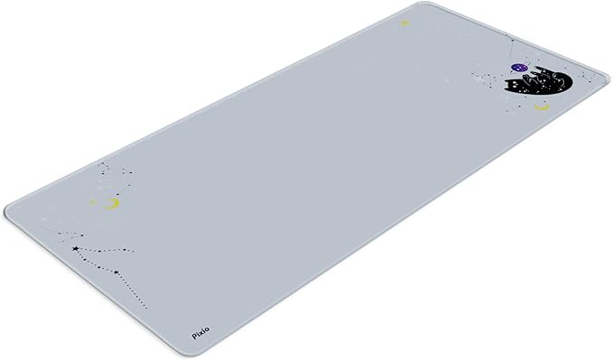 Pixio Mouse Pads - 36 x 16 inch XXL Space Kitty Cat Blue Multifunctional Large Desk Mats for Gaming, Office, Desktop Anti-Slip Waterproof Washable Computer Mouse Mat