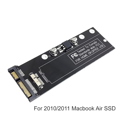 chenyang 12+6Pin MAC SSD to SATA Hard Disk Drive Adapter for 2010 2011 MAC Air A1369 A1370 SSD