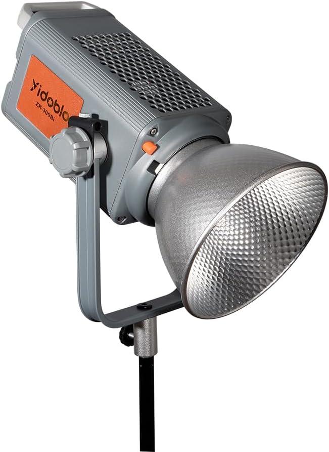300W Bi-Color LED Spotlight-2700K-6500K Adjustable CRI 96,DMX/App Control,Led Video Light Bowens Mount for Photography/Videography/YouTube/TikTok Content Creation & Live Streaming (Silver)