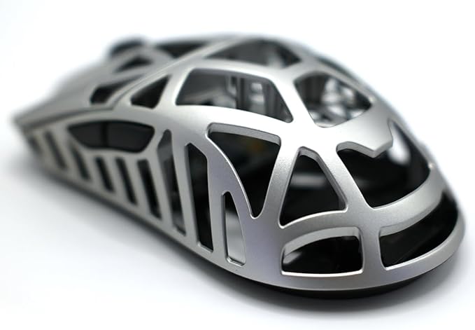 MK x WLMOUSE Beast X Max Wireless 8K Mouse (Black Dot, Metallic Silver)