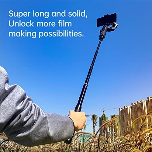 AOCHUAN Phone Gimbal Stabilizer 3-Axis Smartphone Foldable Gimbal for iPhone Gimble with Focus Wheel TikTok YouTube Vlog Stabilizer -AOCHUAN Smart XE&E10 Aluminum Extension Rod