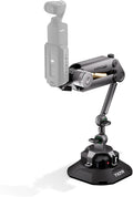 Tilta Hydra Alien Mini Electronic Suction Cup Kit - Titanium Gray | Compatible with DJI Pocket 3/4 Camera, and Other Action cams/Smartphones | Hydraulic Damping | Adjustable Arm