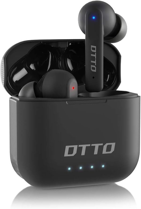 DTTO J-10 Active Noise Cancelling Earbuds with 60ms Low-Latency Game Mode, Wireless Charging Case Bluetooth 5.2 Auto-Pairing Touch-Enabled Voice-Assistant, Immersive Sound Deep Bass IPX8 Sweatproof