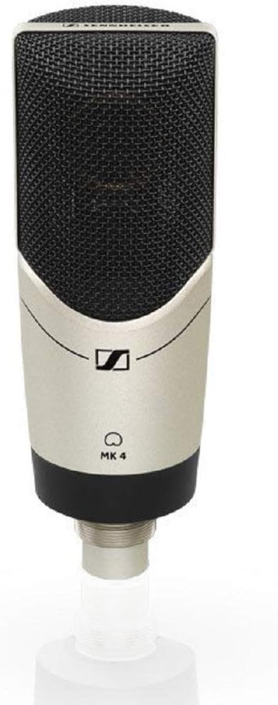 Sennheiser Professional MK 4 Cardioid Condenser Studio Microphone & Focusrite Scarlett Solo 3rd Gen USB Audio Interface, for the Guitarist, Vocalist, Podcaster or Producer