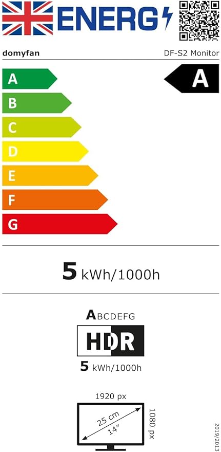 domyfan 14" Laptop Screen Extender, FHD 1080P IPS Triple Portable Monitor for Laptop, HDMI/USB-A/Type-C for Windows, Mac, Android, Chrome, Switch & PS5, Work with 13.3”-17” Laptops