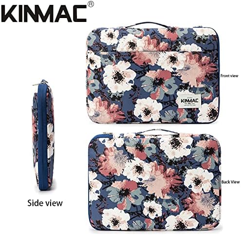 Kinmac 360° Heavy Duty Protective Laptop Computer Sleeve case Bag Cover with Handle for MacBook Pro 14 inch,14 inch-14.4 inch HP Lenovo Dell ASUS Acer Laptop (Camellia)