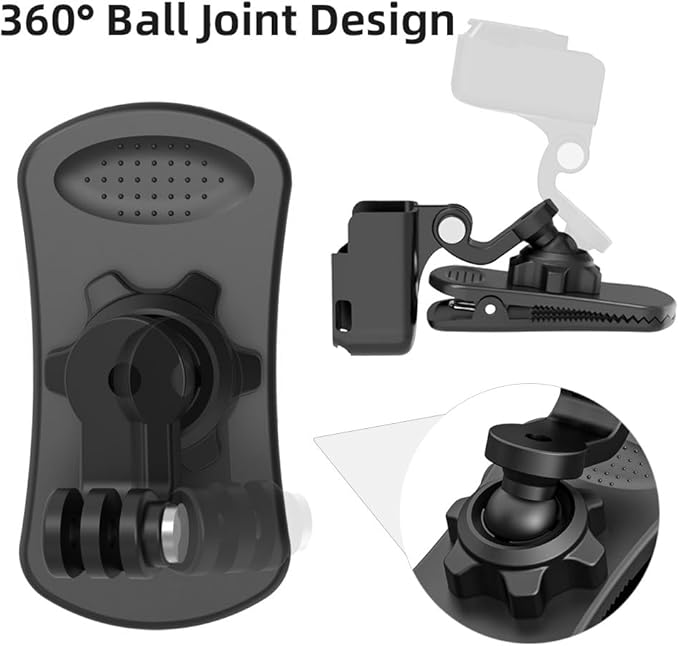 360° Rotation Backpack Strap Mount,Quick Clip Mount with Expand Frame Compatible with DJI Osmo Pocket 3