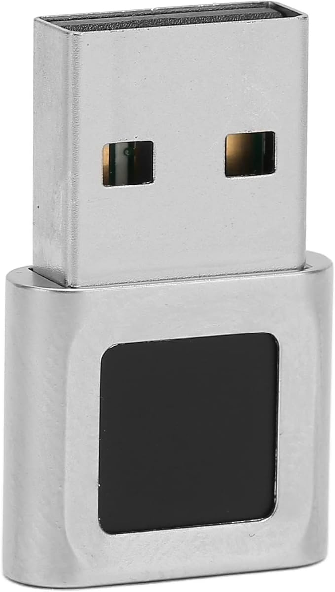 USB Fingerprint Reader for Hello, Portable Security Key Biometric Fingerprint Scanner 0.5 Seconds 360 Degree Detection, for 10/11 32/64 Bits