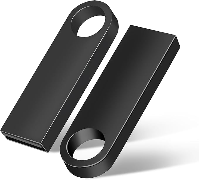 Generic 2 Pack 256GB Metal USB Flash Drives - High-Speed Data Transfer, Colorful & Reliable Storage for Photos, Videos, Music(2 Pack Metal USB Black, 256GB)