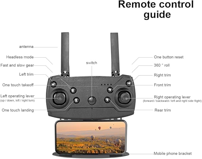 Sonilco E99 Mini Drone with Dual Camera, Altitude Hold, One-Key Takeoff/Landing, Foldable Design, Gyroscope, Headless Mode, 2 Batteries, 9–12min Flight Time, Brushed Motor – Wi-Fi FPV Drone for Beginners & Teenagers (Ages 14+) (Black)