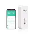 eMylo WiFi Temperature Humidity Sensor, Wireless Indoor Thermometer Hygrometer with App Alert, Free Data Storage Export, Smart Temperature Humidity Monitor for Home Bedroom, Compatible with Alexa (1)