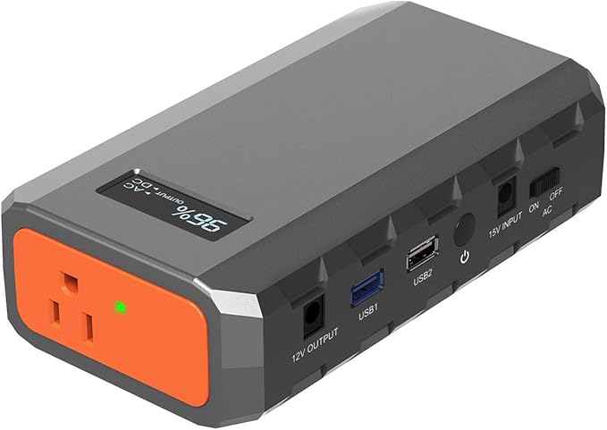 SinKeu 23,400mAh/86.58Wh Portable Laptop Phone Charger with AC DC USB Outlets, 65W Portable Power Bank External Battery Pack for Home Backup Travel Outdoor Emergency