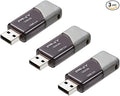 PNY 256GB Turbo Attaché 3 USB 3.0 Flash Drive 3-Pack – Grey, P-FD256X3TBOP-MP, 100MB/s, Light-Weight Durable - Data Storage and Transfer