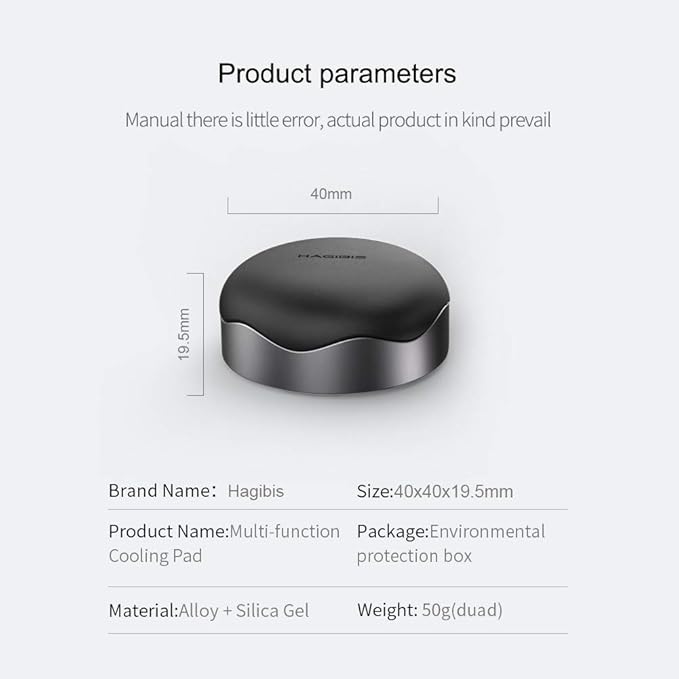 Laptop Cooling Pad, Hagibis Ergonomic Laptop Stand Small Invisible Cooler Ball Portable Magnetic Foot Heat for MacBook Pro Computer