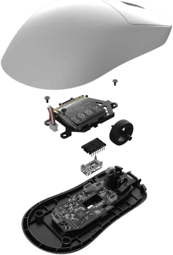 ENDGAME GEAR OP1w 4k v2 Wireless Gaming Mouse White – 30K DPI Optical Sensor, 4000Hz Polling, Hot-Swappable Switches & Claw-Grip Design