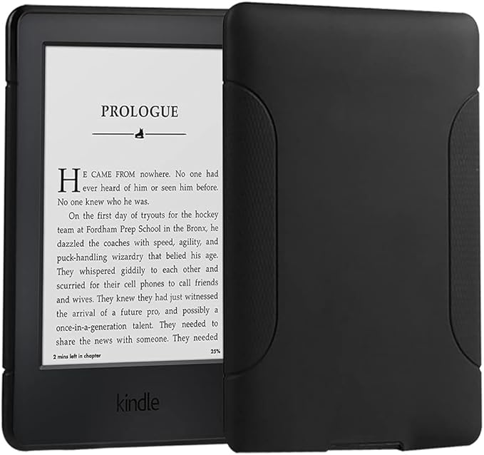 Youngme Case for All-New Kindle (11th Generation, 2024/2022 Release) - Slim Fit TPU Gel Protective Cover Case for All-New Kindle E-Reader 6" (Black)