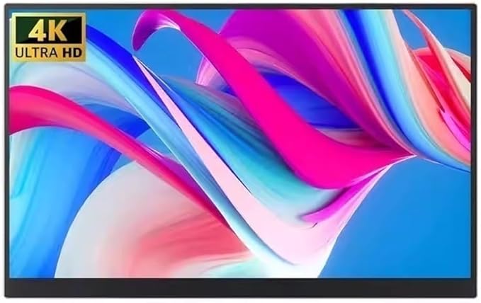 Portable Laptop Monitor 15.6 Inch Portable Monitor Full HD 4K Resolution 16:9 Multi-Function Extended Screen Gaming Display