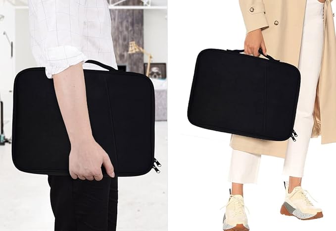 13 inch Surface Laptop Sleeve Case for Surface Laptop 7 13.8" & 13.5" Surface Laptop 6/5/4, Shockproof Protective Padded Carrying Travel Bag, Black