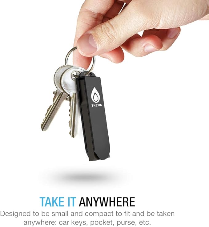 Thetis FIDO2 Security Key Fingerprint USB A, Two Factor Authenticator, Multi-Layered Protection HOTP / U2F Compatible Windows, MacOS, Gmail, Linux for Office Business - Black