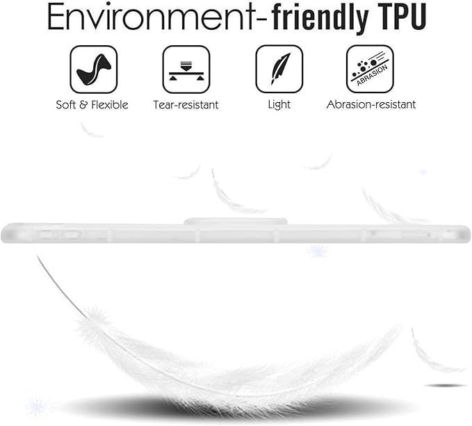 Slim Case for iPad (A16) 11th Generation 11 Inch 2025 / iPad 10th Generation 10.9 Inch 2022, Built-in Kickstand Non-Slip Shockproof Rugged Protective for iPad 11th 10th Gen, Clear