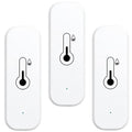 WiFi & Bluetooth Temperature and Humidity Monitor Sensor,No Hub Required,Compatible with Alexa and Google Home,for Room,Greenhouses Accessories,Garages,Office 3Pack(No Include Battery)