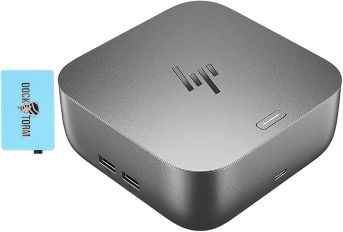 HP 180W G6 Thunderbolt 4 Ultra Dock Port Replicator Bundle w/DKZ Hub (Universal Thunderbolt/USB-C Docking Station, Single Cable for Charging, Data Transfers to Any Brand Laptop) 9X481UT#ABA