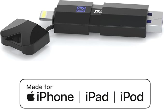 MFi Certified 128GB Photo Stick for iPhone Flash Drive,USB Memory Stick Thumb Drives High Speed USB Stick External Storage Compatible with iPhone/iPad/iPod/PC