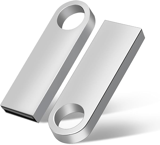 Generic 256GB 2-Pack, High-Speed USB Flash Drive - Bundle for Extra Storage Value, Compatible with Phones, Tablets, Laptops (2 Pack Metal USB Sliver, 256GB)