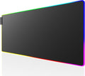 KTRIO RGB Large Gaming Mouse Pad Desk Mat, Superior Micro-Weave Cloth for Precise Mouse Control, Non-Slip Rubber Base, Stitched Edges, Water-Resistant, for Gamer, Office & Home, 31.5 x 11.8 in