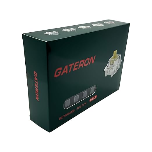 Gateron G Pro 3.0 Brown Switches for Mechanical Keyboard,3-Pin 55gf Tactile Feel/Pre-Lubed/Pin-Enhanced Switches(108pcs,Brown,3-Pin)