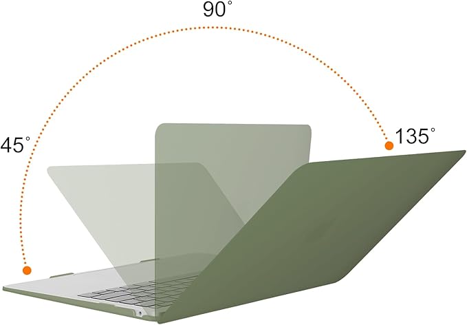 MOSISO Compatible with MacBook Air 13 inch Case M1 Chip 2021-2018 Release A2337 A2179 A1932, Plastic Hard Shell&Keyboard Cover&Screen Film&Storage Bag for MacBook Air 13.3 inch Case, Army Green