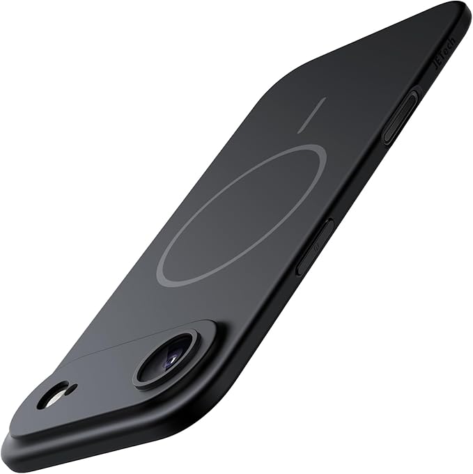 JETech Magnetic Slim Case for iPhone Air, Compatible with MagSafe, Ultra-Thin Lightweight Minimalist Phone Cover with Matte Finish and Full Camera Lens Protection, 6.5-Inch Display (Black)