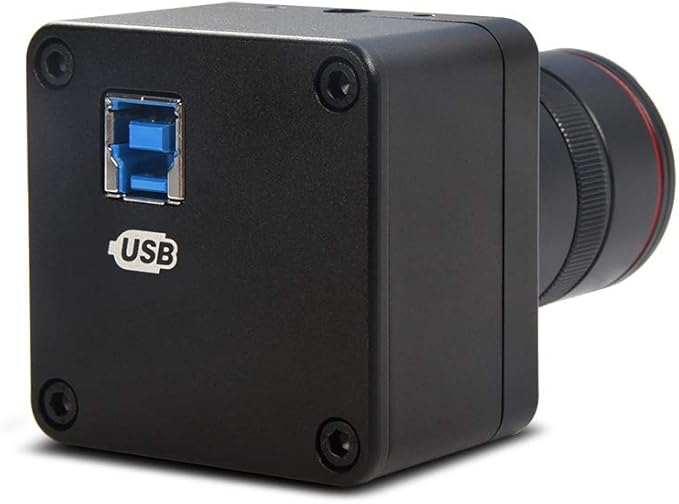 MOKOSE 4K@30fps USB Camera with 6-12mm Varifocal Manual Lens Webcam UVC Free Drive Compatible Windows Mac OS X Linux