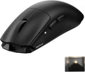MelGeek Horus Lightweight Mouse, Wireless Gaming Mouse, 49g, 8K Polling, 30K DPI Sensor, 215 Hr Battery, 2.4G/USB-C, with Light Receiver, Fit for Medium and Large Hands - Black
