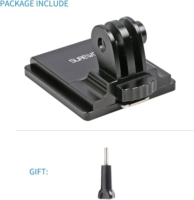 Aluminum NVG Mount Compatible with GoPro Hero 13/12/11/10/9/8/7/6/5 Black, Tactical Helmet NVG Mount Compatible with DJI Osmo Action 5 pro/4/3/2,Insta360 ONE R/Crosstour and Most Action Cameras