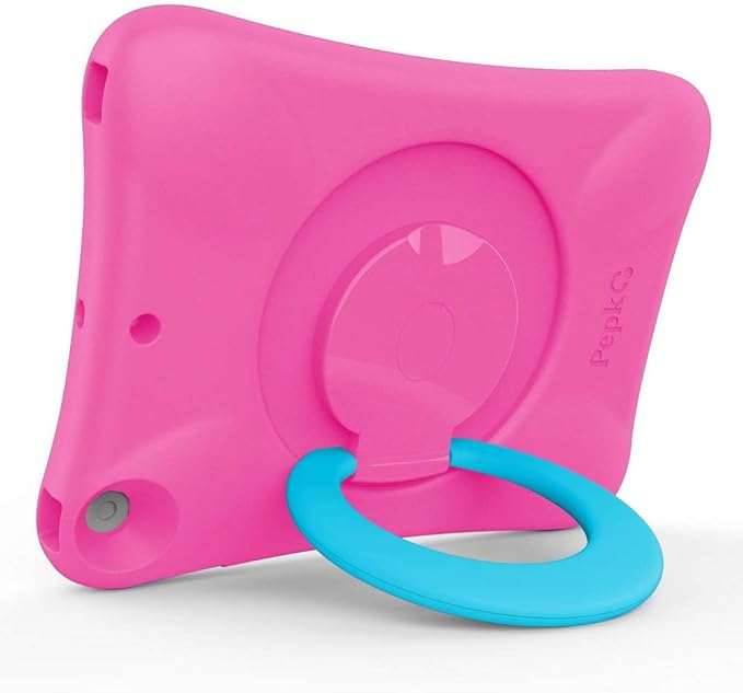 Kids Case for iPad, Shockproof Cover for 10.5” iPad Air 3rd Generation (2019), Lightweight Full Body Protective Case with Foldable Handle/Stand (Pink+Blue)