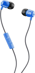 Skullcandy Jib Wired Earbuds with 3.5mm AUX Plug, Noise Isolating Fit, In-Line Microphone Call and Track Control, Convenient for Travel - Cobalt Blue