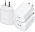 USB C Charger Block, Costyle 3 Pack 25W Super Fast Charger Type C Charging Block Compatible iPhone 15/14/13/12 Mini/11 Pro Max/XS/XR/SE/iPad Pro, Samsung S25/S24/S23/S22 Ultra/S21 Plus/S20 FE-White